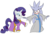 Size: 1280x874 | Tagged: safe, artist:hedgey, rarity, g4, clothes, commission, crossover, male, silver the hedgehog, sonic the hedgehog, sonic the hedgehog (series), vaguely asian robe