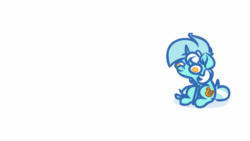 Size: 1920x1080 | Tagged: safe, artist:witchtaunter, lyra heartstrings, pony, g4, animated, female, frame by frame, gif, logo, simple background, solo, vomit, vomiting, white background