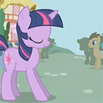 Size: 150x150 | Tagged: safe, screencap, doctor whooves, spike, time turner, twilight sparkle, dragon, earth pony, pony, unicorn, friendship is magic, g4, animated, gif, gif for breezies, picture for breezies, unicorn twilight