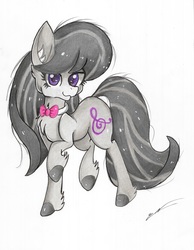 Size: 4887x6313 | Tagged: safe, artist:luxiwind, octavia melody, earth pony, pony, g4, absurd resolution, female, solo, traditional art