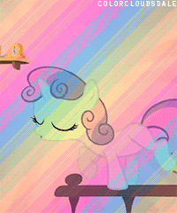 Size: 200x240 | Tagged: safe, edit, edited screencap, screencap, sweetie belle, pony, unicorn, g4, stare master, animated, female, gif, hush now quiet now
