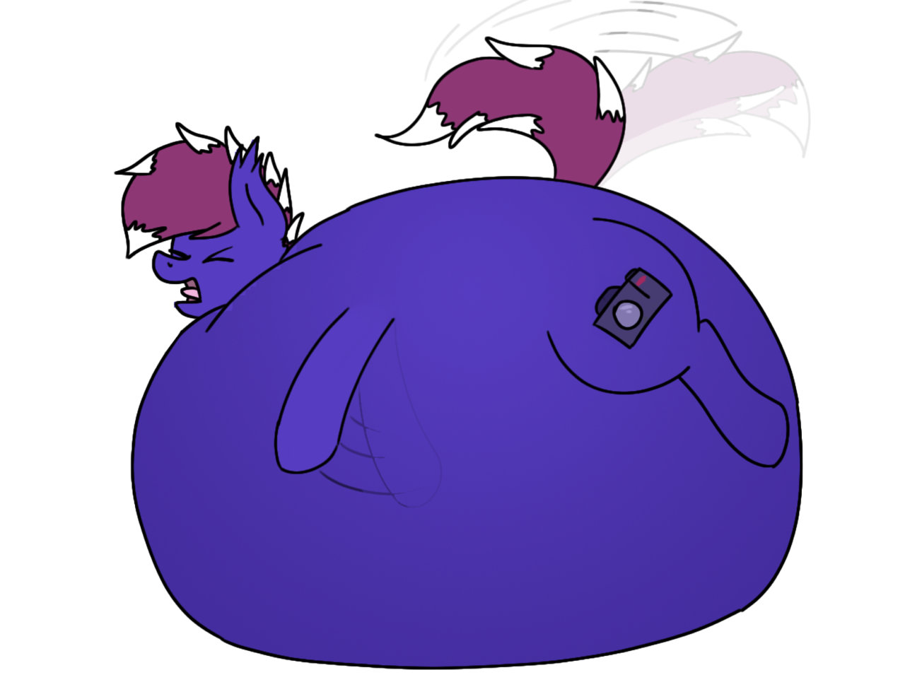 Mlp Inflation Blueberry #2113509 - suggestive, artist:aaatheballoon, oc, oc only, oc ...