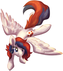 Size: 2153x2411 | Tagged: safe, artist:tiothebeetle, oc, oc only, oc:onyx, pegasus, pony, series:random gifting is magic, female, flying, gift art, high res, mare, simple background, smiling, solo, transparent background