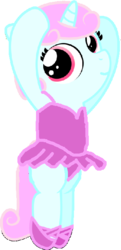 Size: 319x661 | Tagged: safe, artist:angrymetal, oc, oc only, oc:ballet star, pony, 1000 hours in ms paint, arms in the air, ballerina, ballet, ballet slippers, clothes, en pointe, simple background, solo, transparent background, tutu