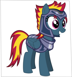 Size: 6739x7246 | Tagged: safe, artist:warszak, oc, oc only, oc:captain charcoal, pegasus, pony, armor, female, mare, royal guard, simple background, transparent background, vector