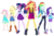 Size: 2048x1351 | Tagged: safe, editor:larryboyfan1996, applejack, fluttershy, rainbow dash, rarity, sci-twi, sunset shimmer, twilight sparkle, cheer you on, equestria girls, g4, my little pony equestria girls: better together, applejack's hat, converse, cowboy hat, geode of empathy, geode of fauna, geode of shielding, geode of super speed, geode of super strength, geode of telekinesis, glasses, hat, magical geodes, rarity peplum dress, shoes, simple background