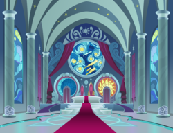 Size: 1019x784 | Tagged: safe, artist:mlp-silver-quill, canterlot, canterlot throne room, no pony, stained glass, throne, throne room, vector