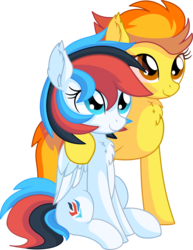 Size: 5715x7416 | Tagged: safe, artist:cyanlightning, spitfire, oc, oc:retro city, pegasus, pony, g4, .svg available, absurd resolution, female, folded wings, mare, simple background, sitting, transparent background, vector, wings