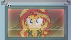 Size: 1920x1080 | Tagged: safe, screencap, sunset shimmer, equestria girls, equestria girls series, g4, holidays unwrapped, saving pinkie's pie, spoiler:eqg series (season 2), female, food, geode of empathy, magical geodes, oven, plusplus, solo, souffle