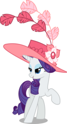 Size: 5457x10000 | Tagged: safe, artist:fruft, rarity, pony, unicorn, g4, sweet and elite, .svg available, absurd resolution, female, giant hat, hat, mare, simple background, solo, transparent background, vector