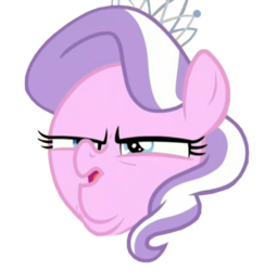 Size: 450x461 | Tagged: safe, edit, edited screencap, editor:damaged, screencap, diamond tiara, earth pony, pony, crusaders of the lost mark, g4, arin hanson face, background removed, cropped, double chin, emoji, female, filly, simple background, solo, transparent background