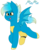 Size: 1526x1925 | Tagged: safe, artist:calibykitty, oc, oc only, oc:miemie, bat pony, pony, amputee, bat pony oc, bat wings, chest marking, female, gradient eyes, gradient mane, gradient tail, happy, legs in air, legs raised, mare, open mouth, pale belly, prosthetic leg, prosthetic limb, prosthetics, simple background, solo, spread wings, transparent background, wings