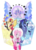 Size: 1198x1649 | Tagged: safe, artist:unoriginai, fluttershy, marble pie, princess celestia, princess luna, sunset shimmer, tree of harmony, twilight sparkle, alicorn, gem (race), gem pony, anthro, unguligrade anthro, g4, arm hooves, blue diamond (diamond), blue diamond (steven universe), crossover, crystal horn, cute, diamond, earth, female, gem, gemsona, group, halo, horn, mare, moon, mural, pink diamond, pink diamond (steven universe), pink-mane celestia, planet, quartet, spoilers for another series, steven universe, the great diamond authority, twilight sparkle (alicorn), white diamond, white diamond (steven universe), yellow diamond, yellow diamond (steven universe)