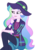 Size: 2256x3238 | Tagged: safe, artist:sketchmcreations, princess celestia, principal celestia, equestria girls, g4, my little pony equestria girls: choose your own ending, the road less scheduled, the road less scheduled: celestia, female, flannel, hand on chin, hat, high res, music festival outfit, raised eyebrow, simple background, sitting, smiling, solo, transparent background, vector