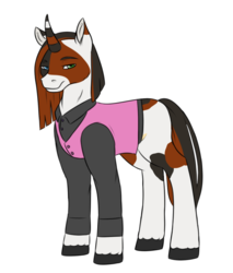 Size: 816x957 | Tagged: safe, artist:guiltyp, pony, unicorn, clothes, female, mare, shirt, simple background, solo, sweater vest, transparent background