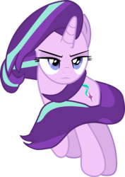 Size: 7068x10002 | Tagged: safe, artist:php178, starlight glimmer, pony, unicorn, g4, the ending of the end, badass, female, flowing hair, flowing mane, mare, raised hoof, simple background, transparent background, vector