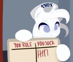 Size: 975x828 | Tagged: safe, artist:herfaithfulstudent, oc, oc only, oc:day dreamer, pony, unicorn, hat, ponified meme, scoops ahoy, solo, stranger things, stranger things 3, whiteboard