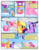 Size: 612x792 | Tagged: safe, artist:newbiespud, edit, edited screencap, screencap, applejack, fluttershy, pinkie pie, rainbow dash, rarity, twilight sparkle, earth pony, pegasus, pony, unicorn, comic:friendship is dragons, g4, artificial wings, augmented, cartwheel, cloud, comic, dialogue, eyes closed, female, flying, freckles, hat, hot air balloon, looking up, magic, magic wings, mane six, mare, raised hoof, screencap comic, smiling, unicorn twilight, wings