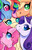 Size: 1920x2971 | Tagged: safe, artist:reallycoykoifish, applejack, fluttershy, pinkie pie, rainbow dash, rarity, earth pony, pegasus, pony, unicorn, g4, color porn, female, hoers, looking at you, mare, smiling, wingding eyes