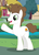 Size: 360x498 | Tagged: safe, screencap, super funk, earth pony, pony, g4, my little pony: friendship is magic, the last problem, leak, cropped, cutie mark, hooves, male, older, older super funk, smiling, solo, stallion, waving