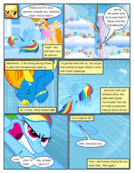 Size: 612x792 | Tagged: safe, artist:newbiespud, edit, edited screencap, screencap, applejack, cool star, derpy hooves, lightning bolt, lucy packard, parasol, rainbow dash, rainbowshine, sassaflash, spitfire, spring melody, sprinkle medley, starburst (character), sunshower raindrops, white lightning, earth pony, pegasus, pony, comic:friendship is dragons, g4, background pony, background pony audience, clothes, comic, dialogue, falling, female, flying, gritted teeth, headset, male, mare, multeity, scared, screencap comic, spread wings, stallion, uniform, wings, wonderbolts, wonderbolts uniform, worried