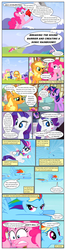Size: 612x2314 | Tagged: safe, artist:newbiespud, edit, edited screencap, screencap, applejack, fluttershy, misty fly, pinkie pie, rainbow dash, rarity, soarin', spitfire, twilight sparkle, earth pony, pegasus, pony, unicorn, comic:friendship is dragons, g4, ..., clothes, comic, dialogue, falling, female, flying, freckles, frown, grin, hat, hoof hold, lipstick, makeup, male, mare, megaphone, messy mane, mountain, raised hoof, scared, screencap comic, smiling, stallion, unicorn twilight, uniform, wide eyes, wonderbolts, wonderbolts uniform, yelling