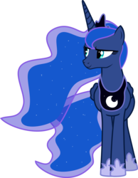 Size: 6000x7722 | Tagged: safe, artist:sakatagintoki117, princess luna, alicorn, pony, g4, female, front view, mare, simple background, solo, transparent background, vector