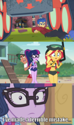 Size: 5333x9000 | Tagged: safe, brawly beats, flash sentry, micro chips, ringo, sci-twi, sunset shimmer, timber spruce, twilight sparkle, cheer you on, equestria girls, g4, my little pony equestria girls: better together, unsolved selfie mysteries, badass sentry, beach shorts swimsuit, blue sneakers, coward, drama, geode of empathy, geode of telekinesis, implied flashlight, implied sciflash, implied shipping, implied straight, legs, lifeguard, lifeguard timber, magical geodes, mouthpiece, op is right you know, regret, sci-twi swimsuit, sunset shimmer's beach shorts swimsuit, timber spruce drama