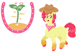 Size: 809x566 | Tagged: safe, apple bloom, earth pony, pony, g4, apple bloom (g5), g5 concept leak style, logo