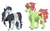 Size: 2392x1498 | Tagged: safe, artist:artfestation, coloratura, tree hugger, pony, g4, rara, simple background, white background