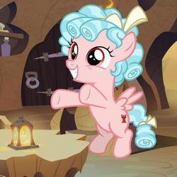Size: 500x500 | Tagged: safe, screencap, cozy glow, pegasus, pony, frenemies (episode), g4, belly, cozybetes, cropped, cute, female, filly, foal, solo