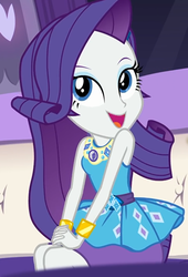 Size: 734x1080 | Tagged: safe, screencap, rarity, driving miss shimmer, equestria girls, equestria girls series, g4, beautiful, belt buckle, bracelet, choose your own ending (season 1), clothes, cropped, cute, driving miss shimmer: rarity, female, frilly design, geode of shielding, jewelry, limousine, looking up, magical geodes, open mouth, pencil skirt, pendant, raribetes, rarity peplum dress, skirt, sleeveless, smiling, solo, tank top
