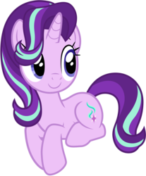 Size: 5799x7005 | Tagged: safe, artist:famousmari5, starlight glimmer, pony, unicorn, g4, it isn't the mane thing about you, absurd resolution, behaving like a cat, cute, digital art, female, glimmerbetes, hair flip, hair over one eye, mare, prone, simple background, smiling, solo, transparent background, vector