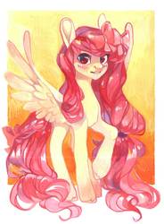 Size: 1325x1796 | Tagged: safe, artist:share dast, oc, oc only, pegasus, pony, bow, solo