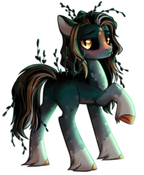 Size: 971x1177 | Tagged: safe, artist:cloud-fly, oc, oc only, earth pony, pony, black sclera, butt, female, mare, plot, simple background, solo, transparent background