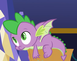 Size: 727x575 | Tagged: safe, screencap, spike, dragon, g4, the last problem, leak, claws, cropped, tail, toes, winged spike, wings