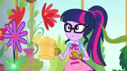 Size: 1280x720 | Tagged: safe, screencap, sci-twi, twilight sparkle, equestria girls, g4, my little pony equestria girls: better together, my little shop of horrors, geode of telekinesis, magical geodes