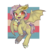 Size: 894x894 | Tagged: safe, artist:onionpwder, fluttershy, bat pony, pony, g4, alternate hairstyle, bat ponified, blushing, bracelet, claws, cute, fangs, flutterbat, flying, hoof hold, jewelry, lgbt headcanon, male, open mouth, pride, pride flag, race swap, raised hoof, redesign, shyabates, shyabetes, solo, stallion, trans fluttershy, trans male, transgender, transgender pride flag