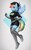 Size: 784x1280 | Tagged: safe, artist:belkyr, rainbow dash, pegasus, anthro, plantigrade anthro, g4, blushing, boots, cap, clothes, crossover, female, gloves, hat, looking at you, mare, pokémon, shoes, solo, team rainbow rocket, team rocket, thigh boots
