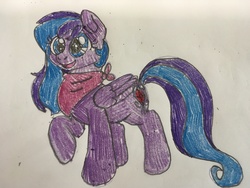 Size: 4032x3024 | Tagged: safe, artist:wolfspiritclan, oc, oc only, oc:adean ruby nights, pegasus, pony, original character do not steal, ponysona, self insert, solo, traditional art