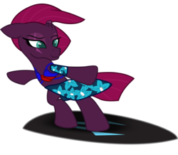 Size: 7605x6638 | Tagged: safe, artist:ejlightning007arts, tempest shadow, pony, unicorn, g4, bipedal, broken horn, clothes, eye scar, horn, sarong, scar, simple background, surfboard, surfing, swimsuit, transparent background, vector