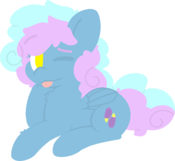 Size: 873x806 | Tagged: safe, artist:moonydusk, oc, oc:astral knight, pegasus, pony, female, simple background, sitting, tongue out, transparent background