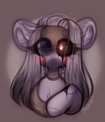 Size: 829x964 | Tagged: safe, artist:umiimou, oc, oc only, oc:keanu, pony, bust, female, five nights at freddy's, mare, portrait, solo