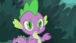 Size: 1280x720 | Tagged: safe, screencap, spike, dragon, g4, my little pony: friendship is magic, the big mac question, claws, tail, winged spike, wings