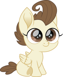 Size: 1237x1500 | Tagged: safe, artist:cloudy glow, pound cake, pegasus, pony, g4, baby, baby pony, cloudyglow is trying to murder us, cute, eye lashes, hooves, male, movie accurate, poundabetes, simple background, smiling, transparent background
