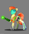Size: 2500x3000 | Tagged: safe, artist:skitsroom, derpibooru exclusive, oc, oc only, oc:rusty gears, earth pony, pony, amputee, clothes, cute, cutie mark, female, gray background, high res, mare, prosthetic limb, prosthetics, simple background, smiling, socks, solo