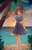 Size: 2615x4100 | Tagged: safe, artist:burû, oc, oc only, oc:watermelon success, human, beach, clothes, dress, hat, humanized, ocean, palm tree, solo, straw hat, sun, tree