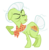 Size: 6889x7100 | Tagged: safe, artist:estories, granny smith, earth pony, pony, g4, absurd resolution, eyes closed, female, frizzy hair, hair bun, open mouth, raised hoof, simple background, solo, tail bun, transparent background, vector