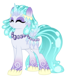 Size: 1024x1177 | Tagged: safe, artist:crystal-tranquility, oc, oc:crystal waters, original species, pond pony, pony, deviantart watermark, female, mare, obtrusive watermark, simple background, transparent background, watermark