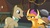 Size: 1675x947 | Tagged: safe, screencap, doctor whooves, smolder, time turner, dragon, pony, a horse shoe-in, g4, my little pony: friendship is magic, male, smolder is not amused, smoldere, stallion, teenager, tsundere, unamused